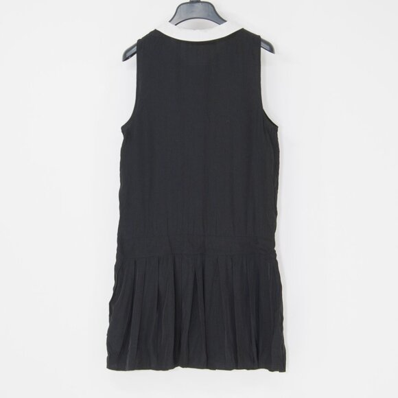 Black Peter Pan Collar Dress – Wednesday Addams Style – XX1– Size S - Picture 2 of 5